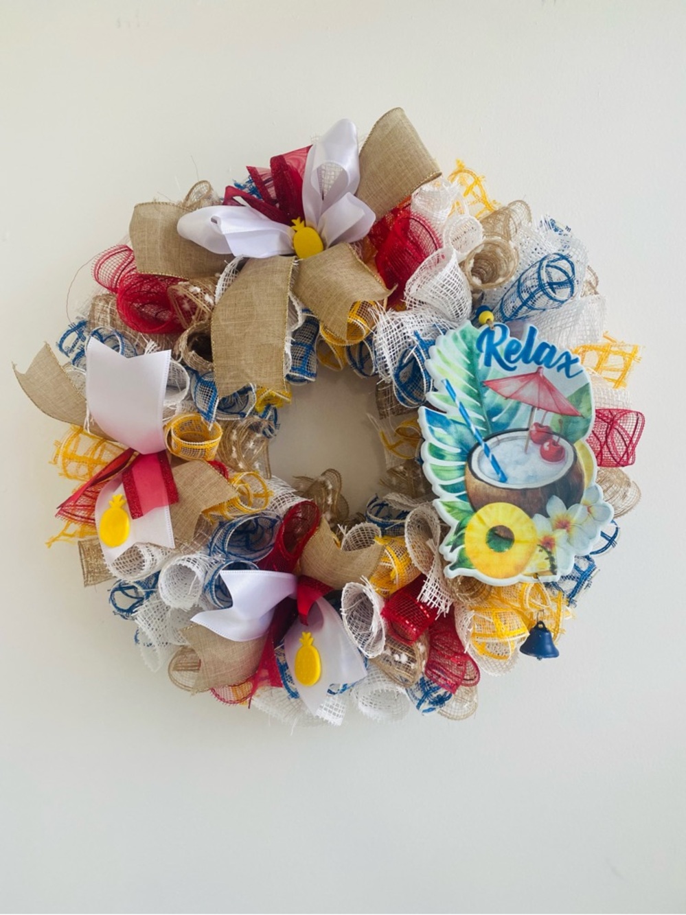 Summer Wreath Relax Tropical Drink